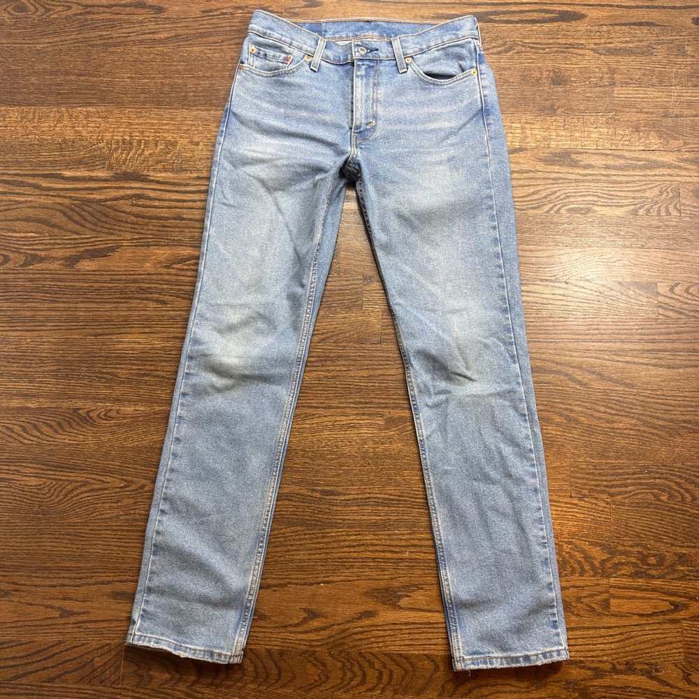 Levis 511 Slim Fit Jeans Light Wash Blue Denim 30x32 Mens Pants